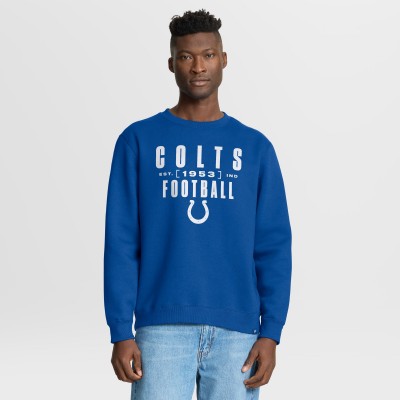 Indianapolis Colts Fanatics Royal Powerful Throw Legacy Pullover Sweatshirt