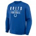 Indianapolis Colts Fanatics Royal Powerful Throw Legacy Pullover Sweatshirt