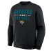 Jacksonville Jaguars Fanatics Black Powerful Throw Legacy Pullover Sweatshirt