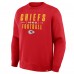 Kansas City Chiefs Fanatics Red Powerful Throw Legacy Pullover Sweatshirt