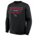 Arizona Cardinals Fanatics Black Powerful Throw Legacy Pullover Sweatshirt