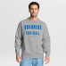 Los Angeles Chargers Fanatics Heather Gray Powerful Throw Legacy Pullover Sweatshirt