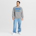 Los Angeles Chargers Fanatics Heather Gray Powerful Throw Legacy Pullover Sweatshirt