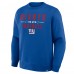New York Giants Fanatics Royal Powerful Throw Legacy Pullover Sweatshirt