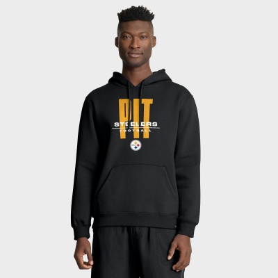 Pittsburgh Steelers Fanatics Black Right Tackle Legacy Pullover Hoodie
