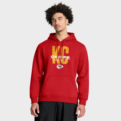 Kansas City Chiefs Fanatics Red Right Tackle Legacy Pullover Hoodie