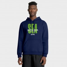 Seattle Seahawks Fanatics College Navy Right Tackle Legacy Pullover Hoodie