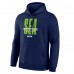 Seattle Seahawks Fanatics College Navy Right Tackle Legacy Pullover Hoodie