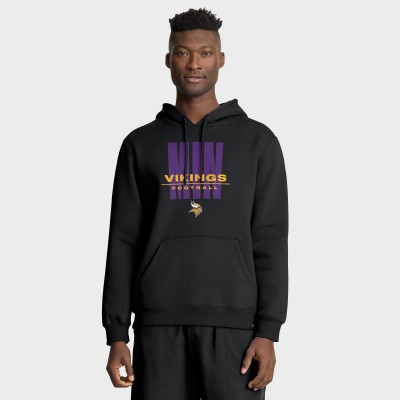 Minnesota Vikings Fanatics Black Right Tackle Legacy Pullover Hoodie
