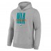 Miami Dolphins Fanatics Heather Gray Right Tackle Legacy Pullover Hoodie