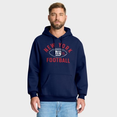 New York Giants Fanatics Navy Fumblerooski Legacy Pullover Hoodie