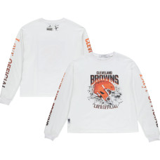 Футболка с длинным рукавом Unisex Cleveland Browns Layr White Helmet