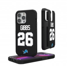 Detroit Lions Jahmyr Gibbs Keyscaper iPhone Rugged Case