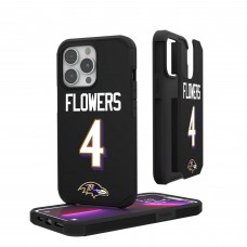 Baltimore Ravens Zay Flowers Keyscaper iPhone Rugged Case
