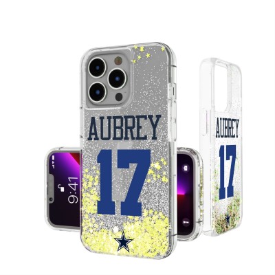 Dallas Cowboys Brandon Aubrey Keyscaper iPhone Glitter Phone Case