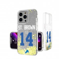 Detroit Lions Amon-Ra St. Brown Keyscaper iPhone Glitter Phone Case