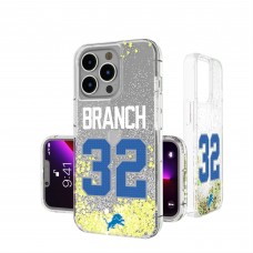 Detroit Lions Brian Branch Keyscaper iPhone Glitter Phone Case