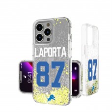 Detroit Lions Sam LaPorta Keyscaper iPhone Glitter Phone Case