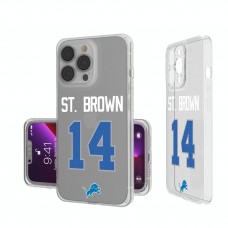 Detroit Lions Amon-Ra St. Brown Keyscaper iPhone Clear Case