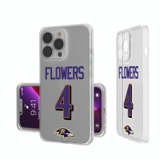 Baltimore Ravens Zay Flowers Keyscaper iPhone Clear Case