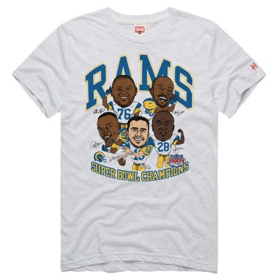 Unisex Los Angeles Rams Homage Ash Super Bowl XXXIV Champs Player Graphic Tri-Blend T-Shirt