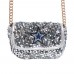 WoDallas Cowboys Cuce Silver Sequin Crossbody Bag