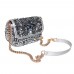 WoDallas Cowboys Cuce Silver Sequin Crossbody Bag