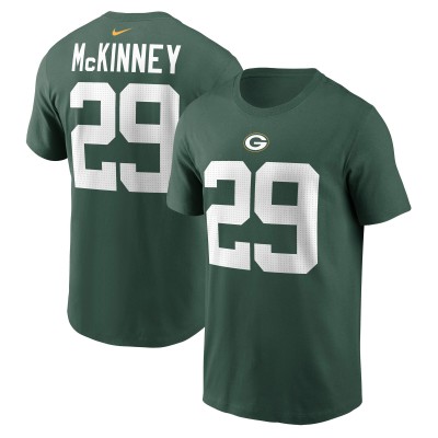 Футболка Green Bay Packers Xavier McKinney Nike Green Name & Number
