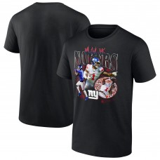 New York Giants Malik Nabers Fanatics Black Notorious Player Graphic T-Shirt