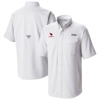 Arizona Cardinals Columbia White Low Drag Offshore Omni-Wick Button-Up Shirt