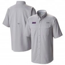 New York Giants Columbia Gray Low Drag Offshore Omni-Wick Button-Up Shirt