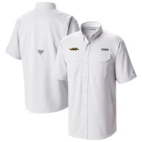 Jacksonville Jaguars Columbia White Low Drag Offshore Omni-Wick Button-Up Shirt