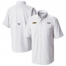 Jacksonville Jaguars Columbia White Low Drag Offshore Omni-Wick Button-Up Shirt