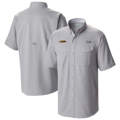Jacksonville Jaguars Columbia Gray Low Drag Offshore Omni-Wick Button-Up Shirt