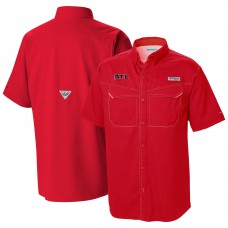 Рубашка с коротким рукавом Atlanta Falcons Columbia Red Low Drag Offshore Omni-Wick