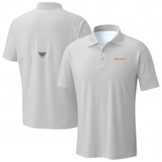 Denver Broncos Columbia Light Gray Low Drag Offshore Polo