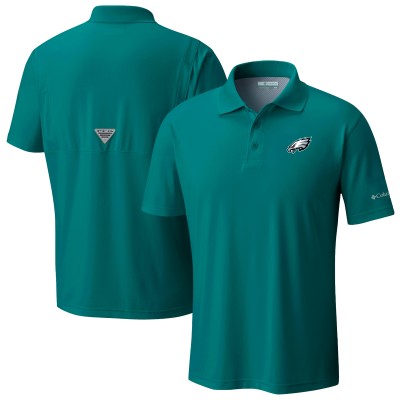 Поло Philadelphia Eagles Columbia Low Drag Offshore - Midnight Green