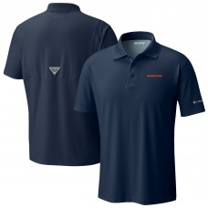 Denver Broncos Columbia Navy Low Drag Offshore Polo