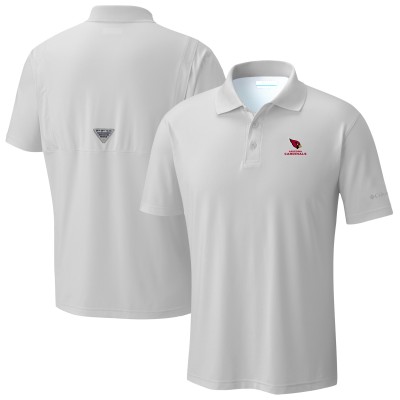 Arizona Cardinals Columbia Light Gray Low Drag Offshore Polo