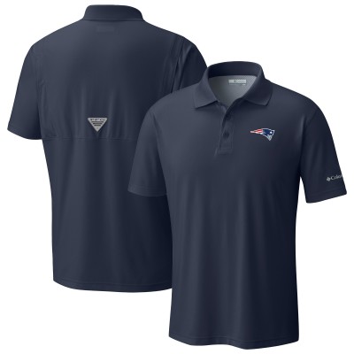 New England Patriots Columbia Navy Low Drag Offshore Polo