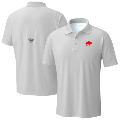 Buffalo Bills Columbia Light Gray Low Drag Offshore Polo