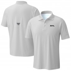 Atlanta Falcons Columbia Light Gray Low Drag Offshore Polo