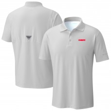 Kansas City Chiefs Columbia Light Gray Low Drag Offshore Polo