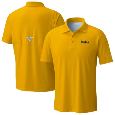 Pittsburgh Steelers Columbia Gold Low Drag Offshore Polo