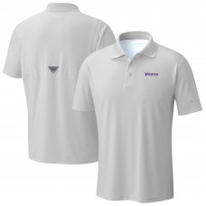 Minnesota Vikings Columbia Light Gray Low Drag Offshore Polo