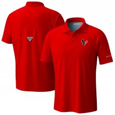 Houston Texans Columbia Red Low Drag Offshore Polo