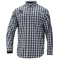 New York Giants Columbia Navy Super Slack Tide Long Sleeve Button-Up