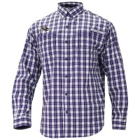 Baltimore Ravens Columbia Purple Super Slack Tide Long Sleeve Button-Up