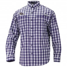 Baltimore Ravens Columbia Purple Super Slack Tide Long Sleeve Button-Up