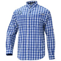 Indianapolis Colts Columbia Blue Super Slack Tide Long Sleeve Button-Up